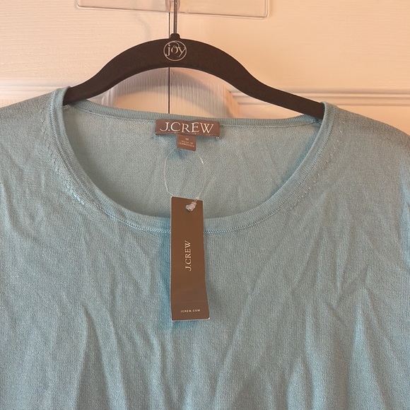 J Crew pale blue merino wool sweater. Size medium. NWT. - Picture 2 of 5